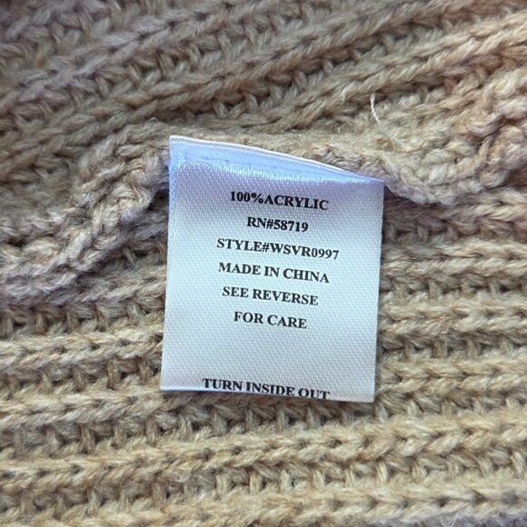 NWOT - Notations Open Front Cardigan, 2X, Tan Cable Knit Sweater, Never Worn - Picture 9 of 10